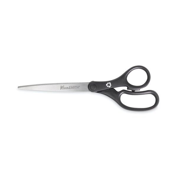 Westcott KleenEarth Plastic Handle Scissors, 9in L, 4.25in Cut, Black, Straight 15586